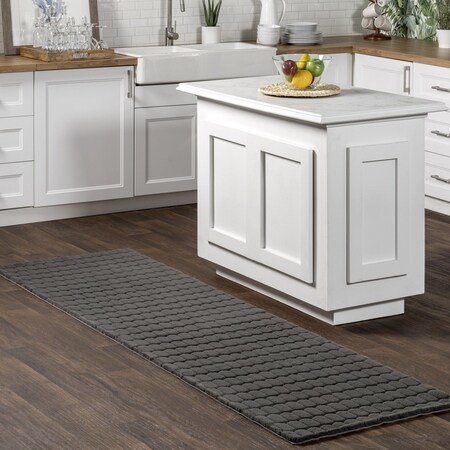 Nuloom Nia Tile Faux Rabbit Machine Washable Area Rug 2ft 6in x 8ft HJWR04B-2608